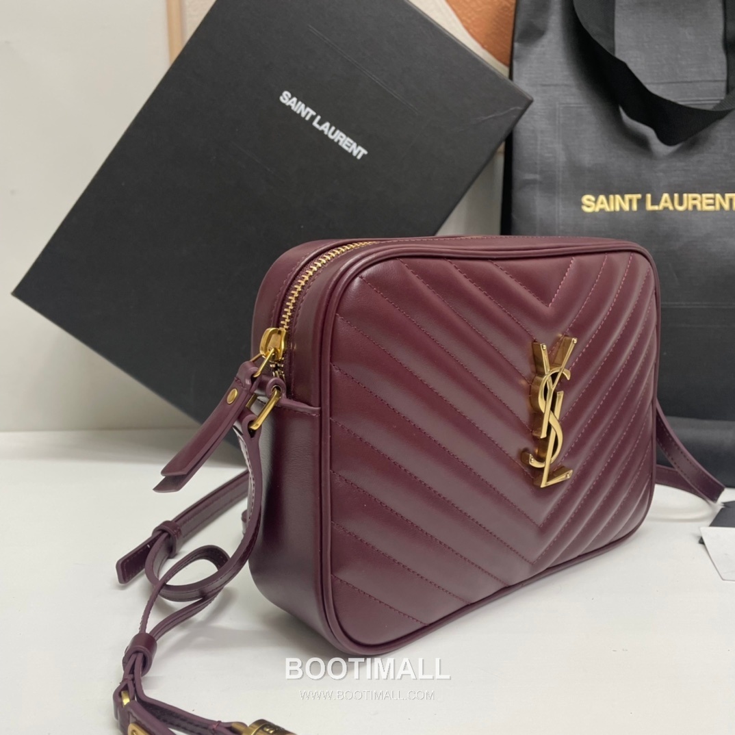 Saint Laurent Lou Calfskin Leather Camera Bag 574494 생로랑 루 카프스킨 레더 카메라 크로스백 23cm 9