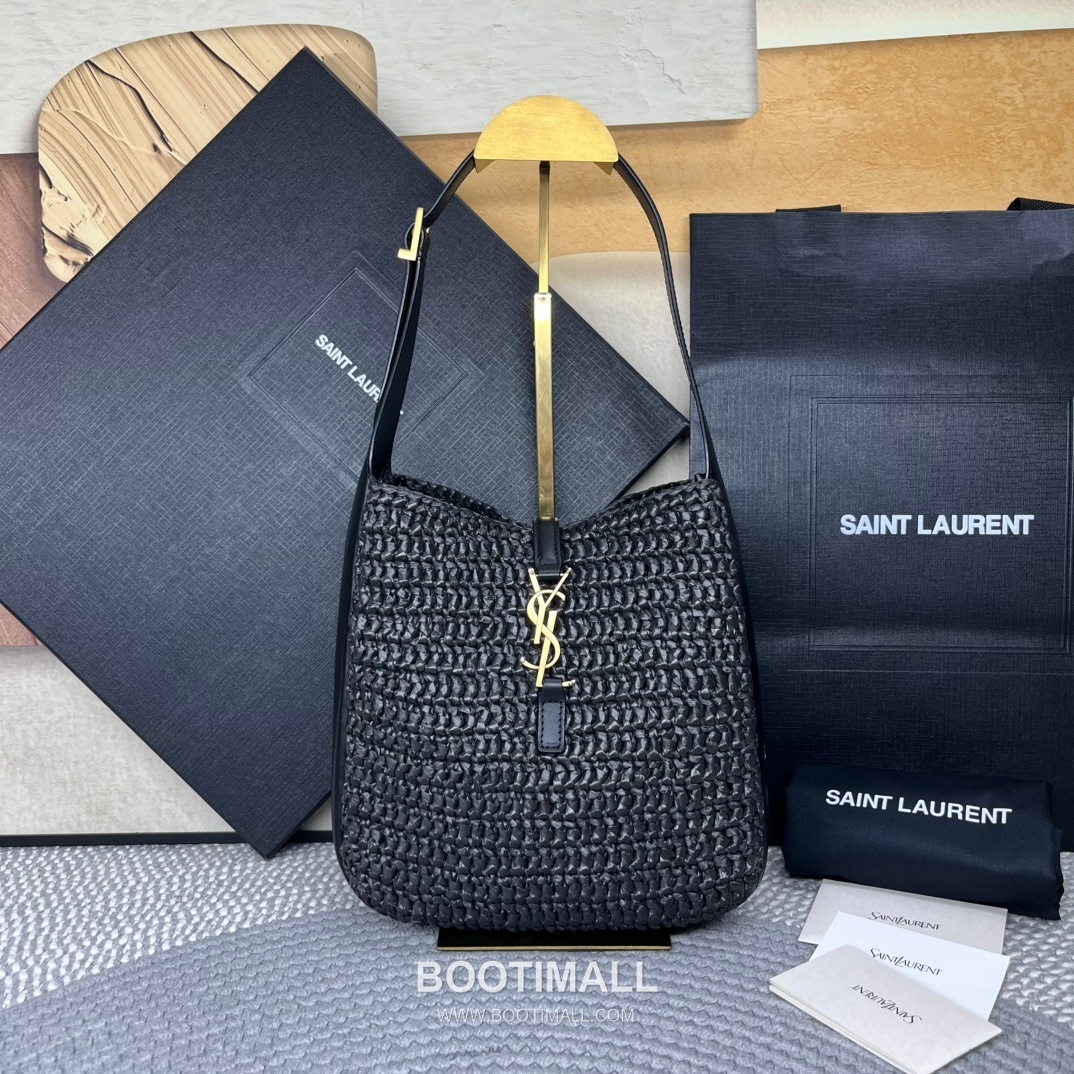 Saint Laurent Raffia Hobo Bucket Bag 823812 생로랑 라피아 호보 버킷 숄더백 23cm 2