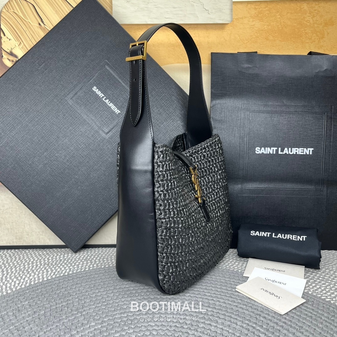 Saint Laurent Raffia Hobo Bucket Bag 823812 생로랑 라피아 호보 버킷 숄더백 23cm 4