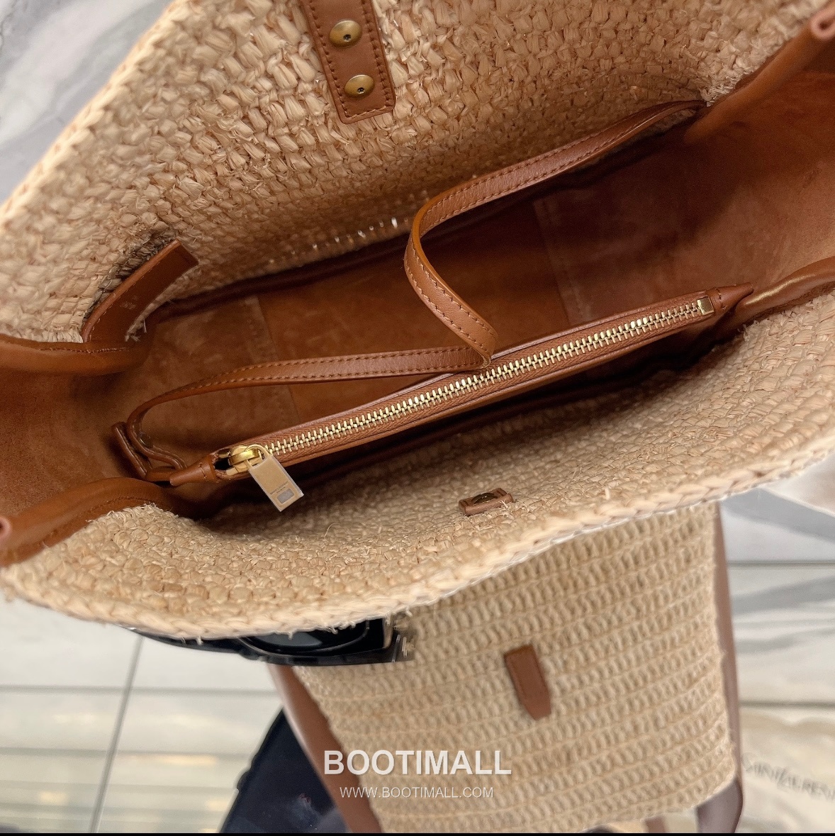 Saint Laurent Raffia Hobo Bucket Bag 823812 생로랑 라피아 호보 버킷 숄더백 23cm 15