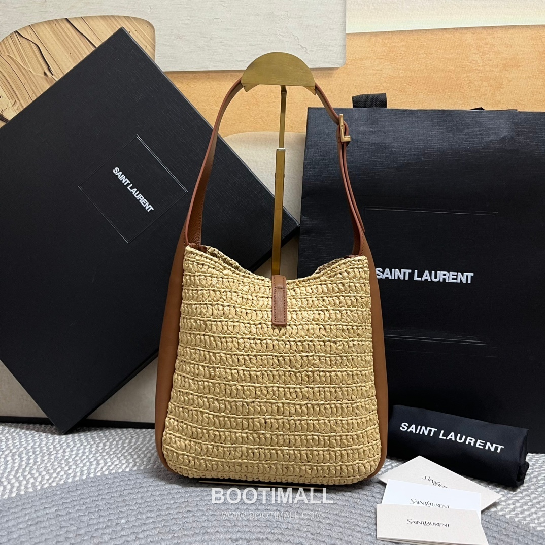 Saint Laurent Raffia Hobo Bucket Bag 823812 생로랑 라피아 호보 버킷 숄더백 23cm 17