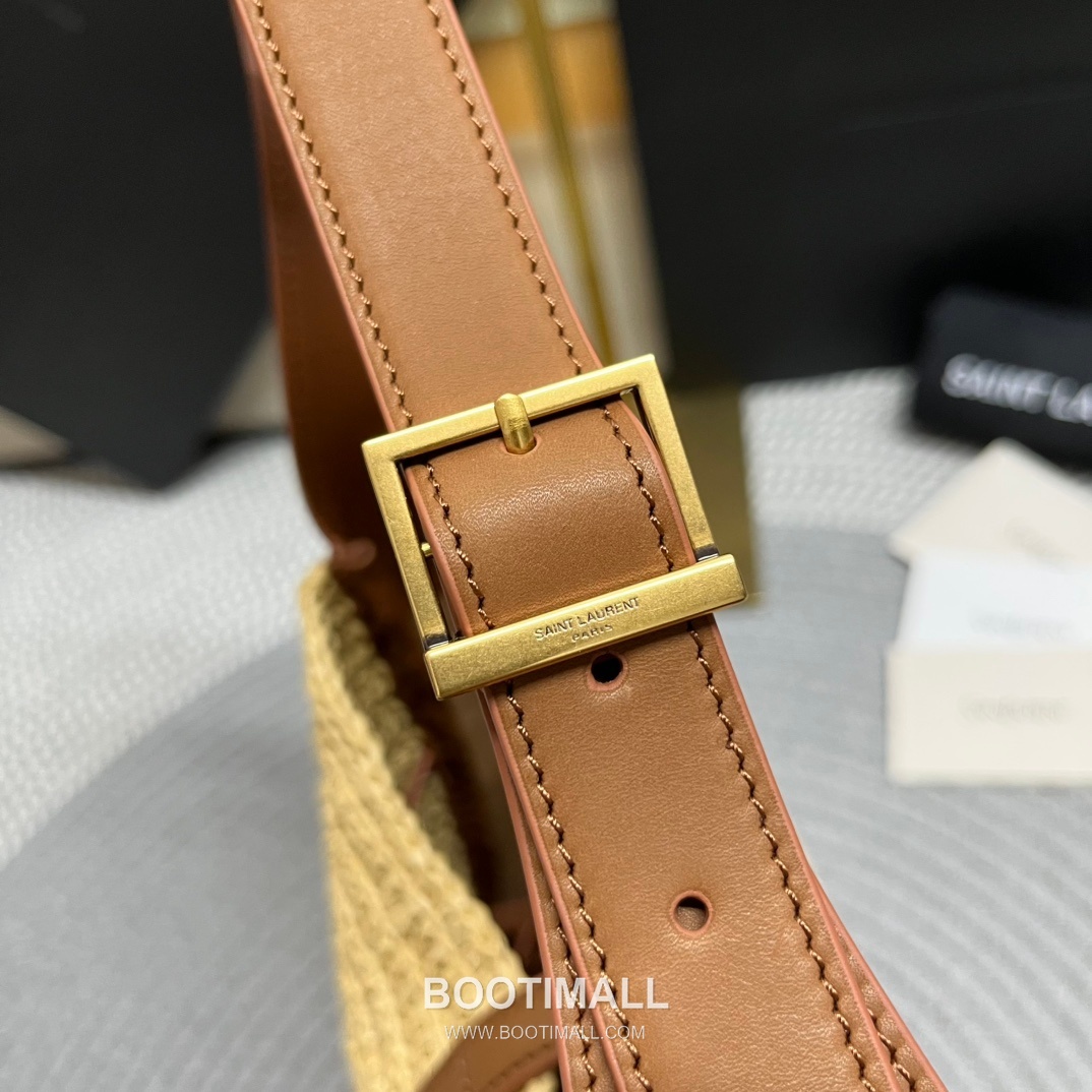 Saint Laurent Raffia Hobo Bucket Bag 823812 생로랑 라피아 호보 버킷 숄더백 23cm 19