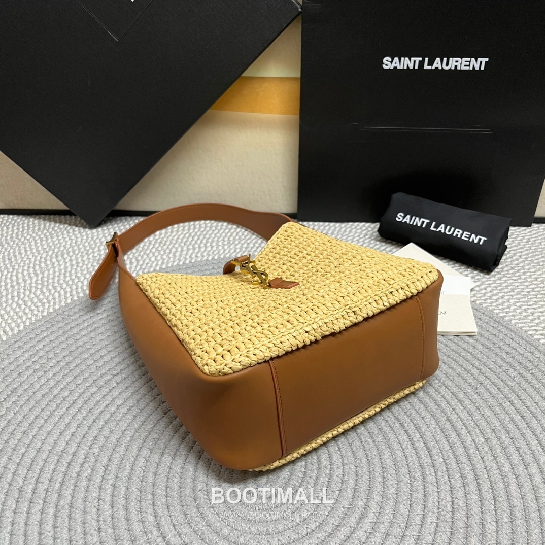 Saint Laurent Raffia Hobo Bucket Bag 823812 생로랑 라피아 호보 버킷 숄더백 23cm 20