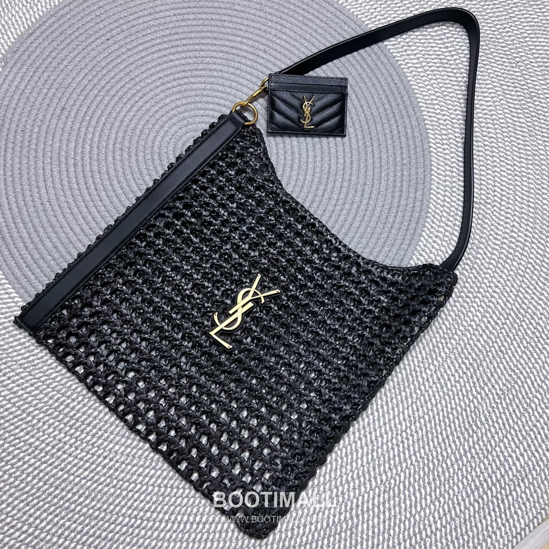 Saint Laurent Oxalis Raffia Woven Shoulder Bag 781289 생로랑 옥살리스 라피아 위븐 숄더백 40cm 14