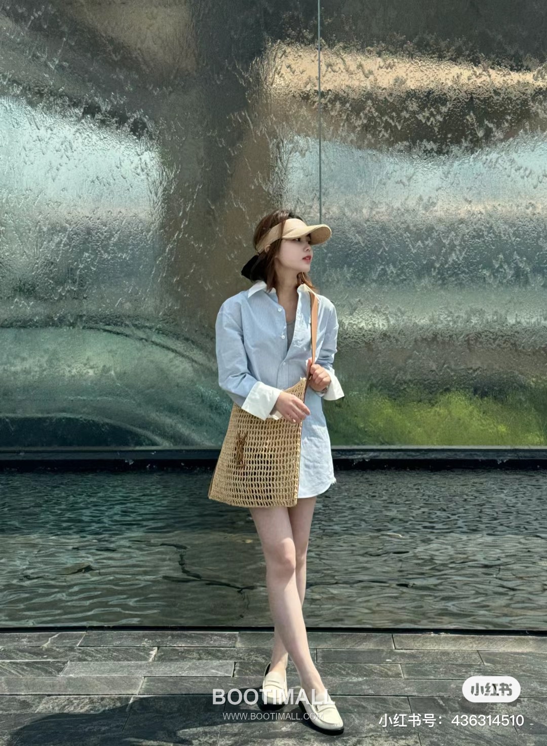 Saint Laurent Oxalis Raffia Woven Shoulder Bag 781289 생로랑 옥살리스 라피아 위븐 숄더백 40cm 9