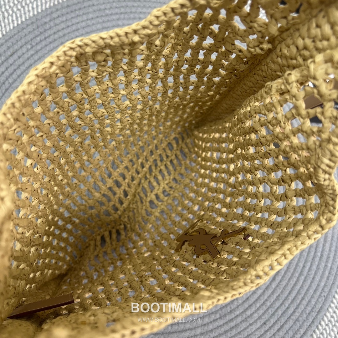 Saint Laurent Oxalis Raffia Woven Shoulder Bag 781289 생로랑 옥살리스 라피아 위븐 숄더백 40cm 14