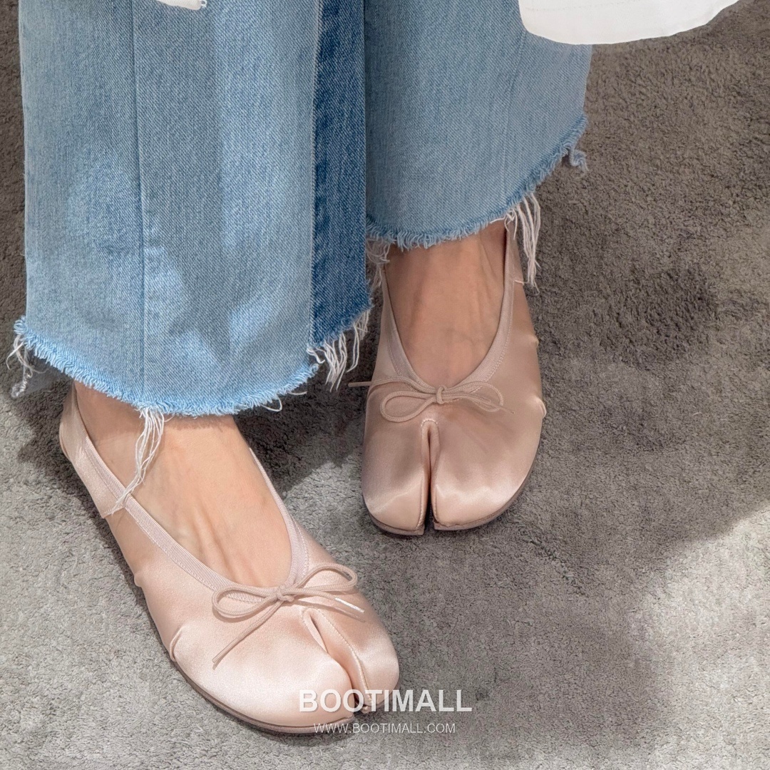 Maison Margiela MM6 Tabi Silk Leather Split Toe Ballet Flats 메종 마르지엘라 MM6 타비 실크 레더 스플릿토 발레 플랫 슈즈 6