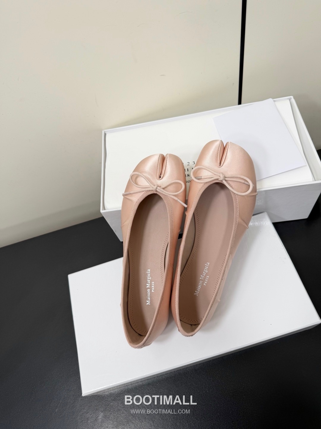 Maison Margiela MM6 Tabi Silk Leather Split Toe Ballet Flats 메종 마르지엘라 MM6 타비 실크 레더 스플릿토 발레 플랫 슈즈 14