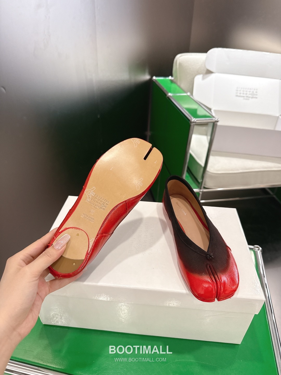 Maison Margiela Tabi Suede Leather Split Toe Ballet Flats 메종 마르지엘라 타비 스웨이드 레더 스플릿토 발레 플랫 슈즈 9