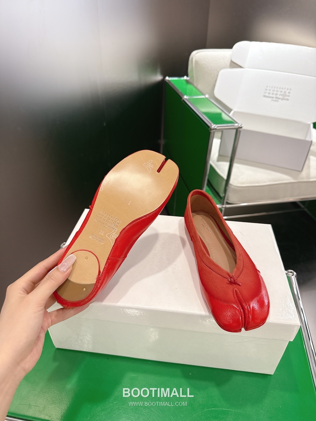 Maison Margiela Tabi Suede Leather Split Toe Ballet Flats 메종 마르지엘라 타비 스웨이드 레더 스플릿토 발레 플랫 슈즈 9