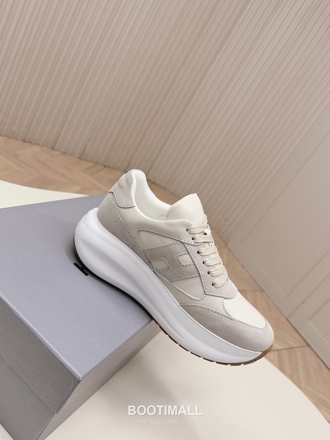 HOGAN Interactive Leather Chunky Sole Runner Sneakers 호간 인터랙티브 레더 청키솔 러너 스니커즈 7