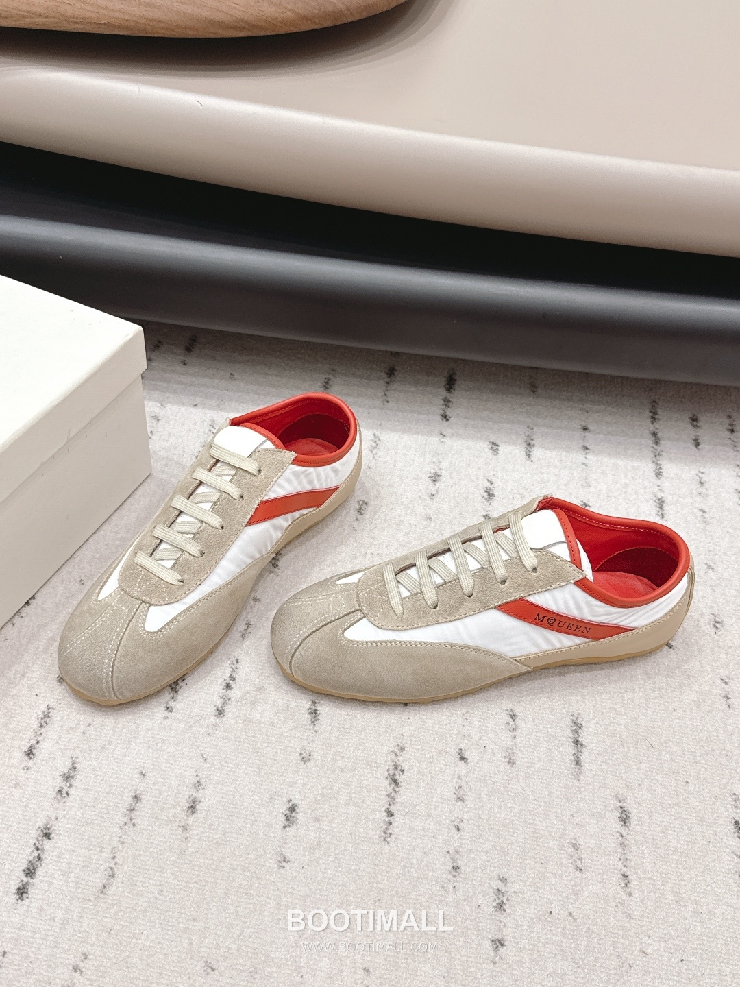 Alexander McQueen Boxe Leather Suede Nylon Chunky Sole Sneakers 알렉산더 맥퀸 박스 레더 스웨이드 나일론 청키솔 스니커즈 2