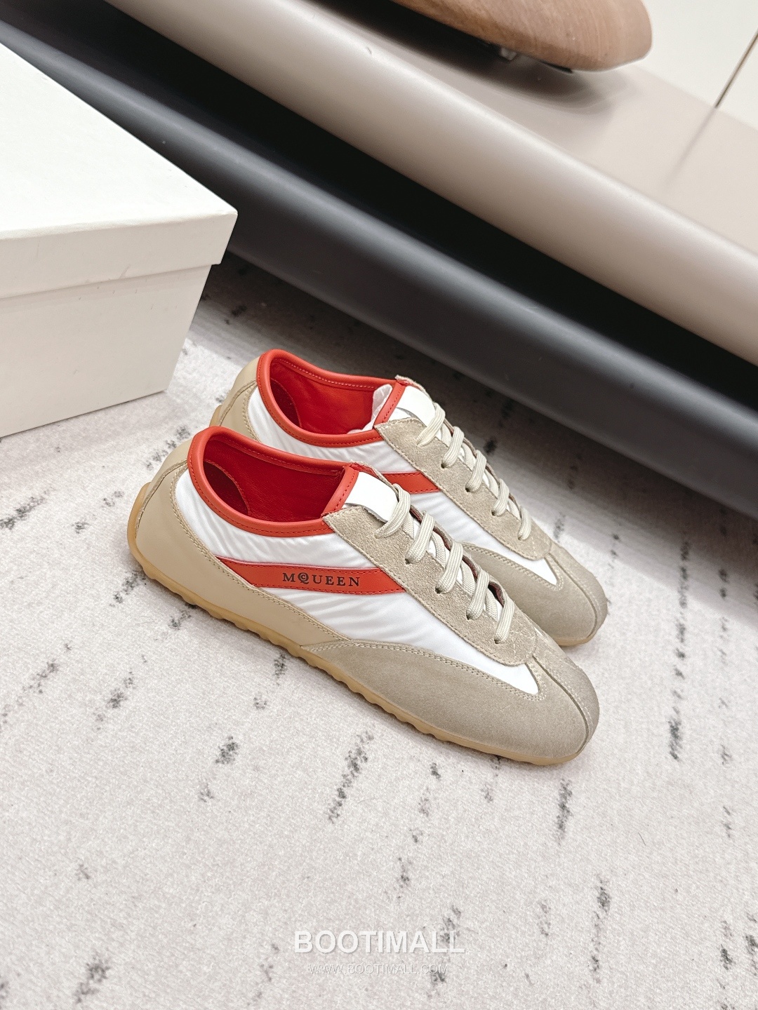 Alexander McQueen Boxe Leather Suede Nylon Chunky Sole Sneakers 알렉산더 맥퀸 박스 레더 스웨이드 나일론 청키솔 스니커즈 3