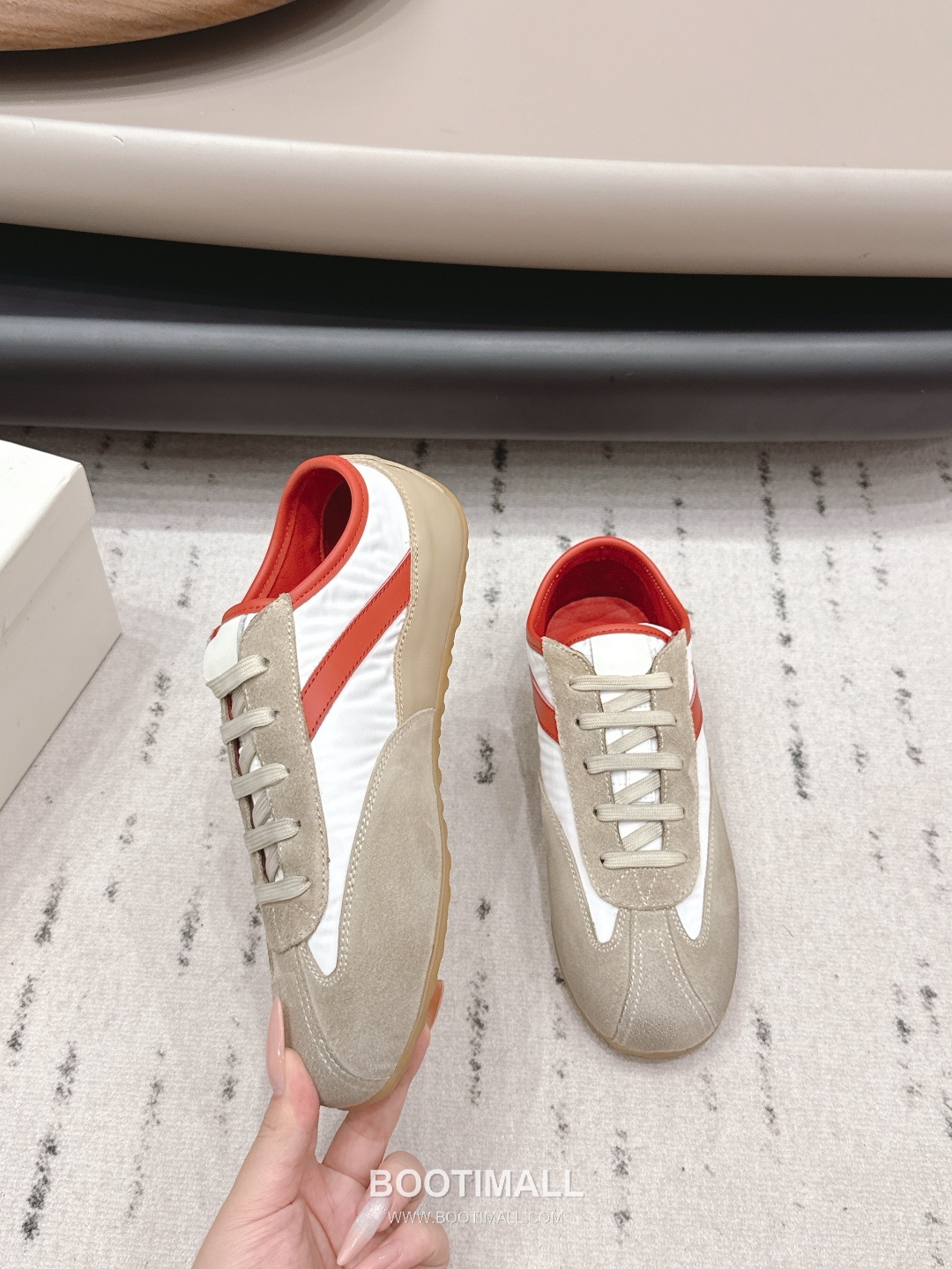 Alexander McQueen Boxe Leather Suede Nylon Chunky Sole Sneakers 알렉산더 맥퀸 박스 레더 스웨이드 나일론 청키솔 스니커즈 4