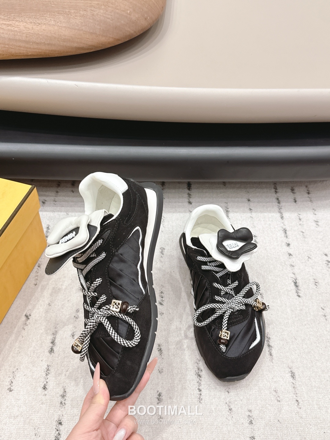 Fendi Match Leather Suede Nylon Chunky Sole Sneakers 펜디 매치 레더 스웨이드 나일론 청키솔 스니커즈 4