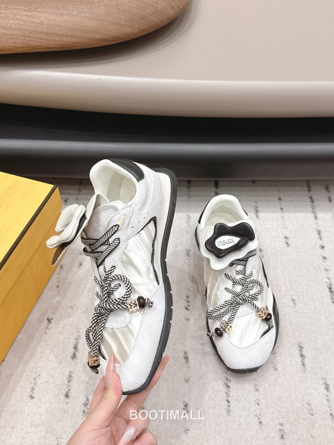 Fendi Match Leather Suede Nylon Chunky Sole Sneakers 펜디 매치 레더 스웨이드 나일론 청키솔 스니커즈 4