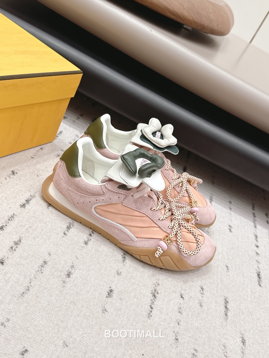 Fendi Match Leather Suede Nylon Chunky Sole Sneakers 펜디 매치 레더 스웨이드 나일론 청키솔 스니커즈 3