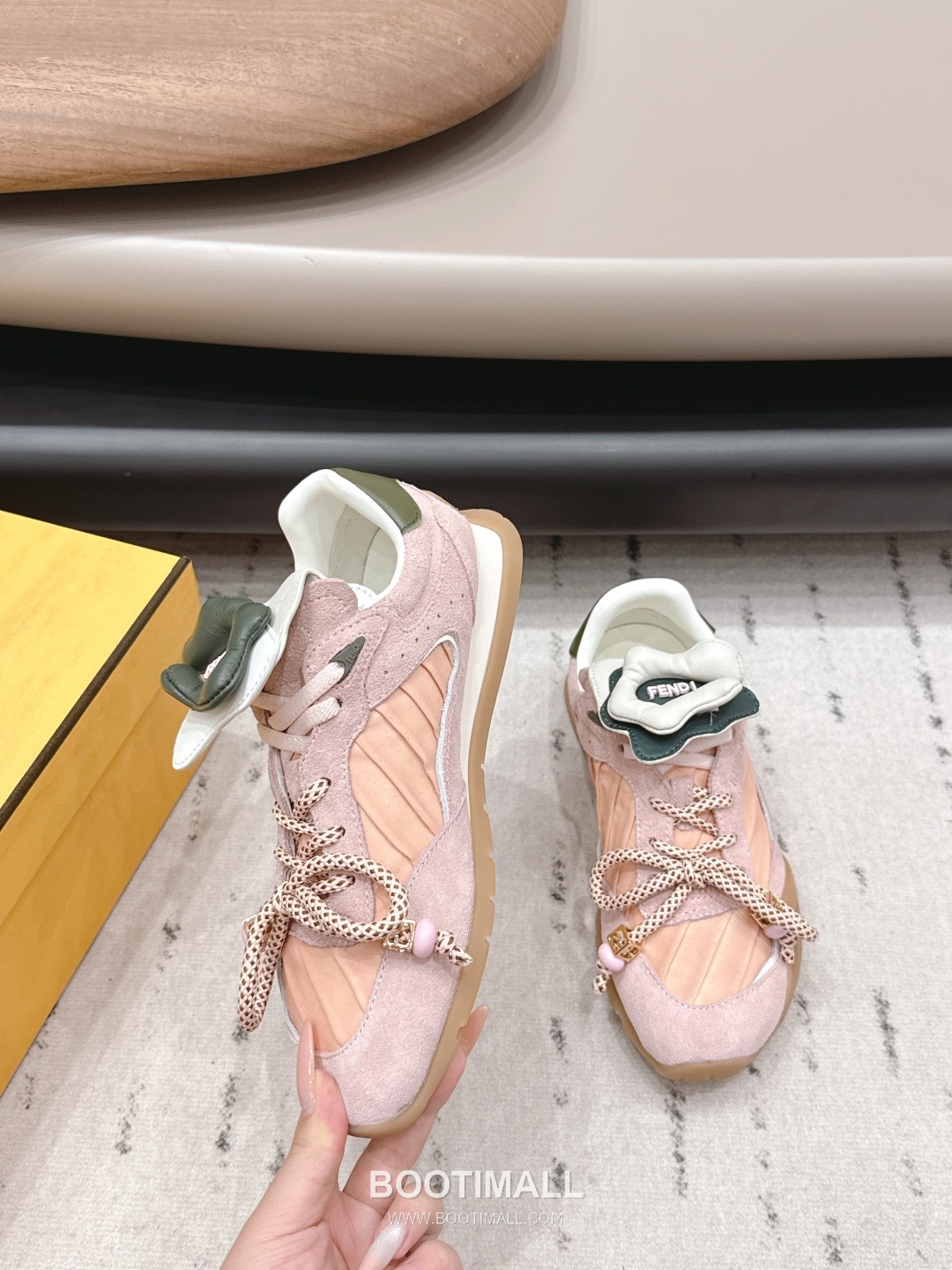 Fendi Match Leather Suede Nylon Chunky Sole Sneakers 펜디 매치 레더 스웨이드 나일론 청키솔 스니커즈 4