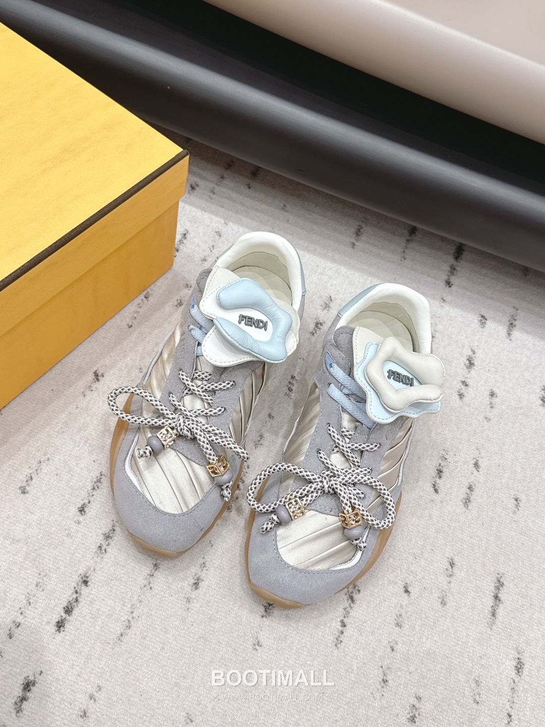 Fendi Match Leather Suede Nylon Chunky Sole Sneakers 펜디 매치 레더 스웨이드 나일론 청키솔 스니커즈 1