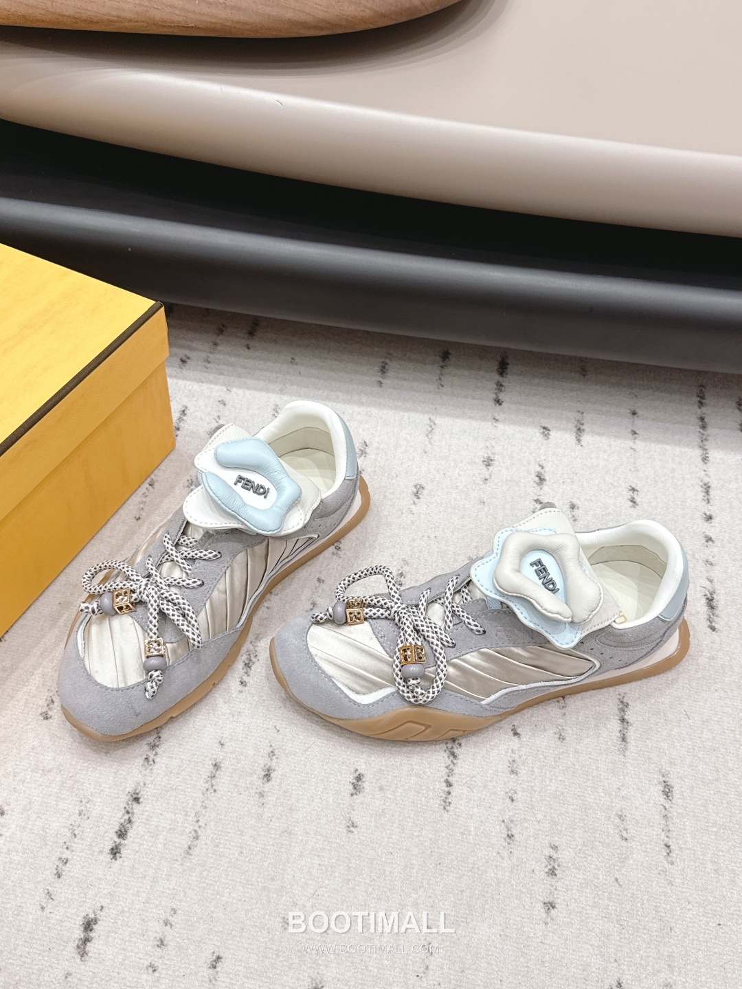 Fendi Match Leather Suede Nylon Chunky Sole Sneakers 펜디 매치 레더 스웨이드 나일론 청키솔 스니커즈 2