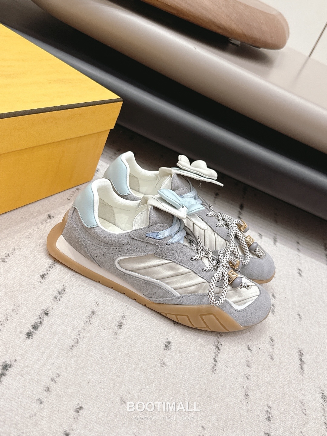 Fendi Match Leather Suede Nylon Chunky Sole Sneakers 펜디 매치 레더 스웨이드 나일론 청키솔 스니커즈 3