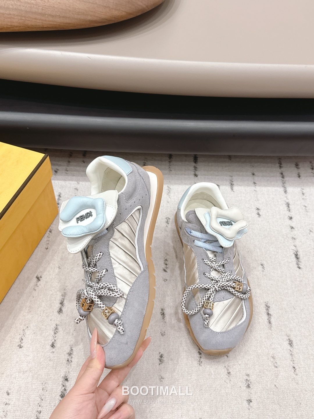 Fendi Match Leather Suede Nylon Chunky Sole Sneakers 펜디 매치 레더 스웨이드 나일론 청키솔 스니커즈 4