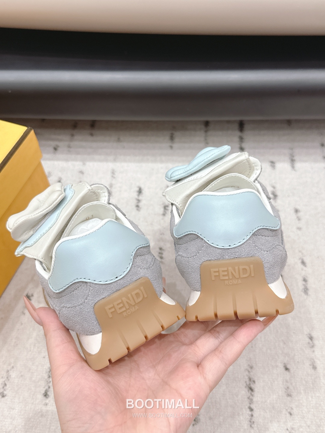 Fendi Match Leather Suede Nylon Chunky Sole Sneakers 펜디 매치 레더 스웨이드 나일론 청키솔 스니커즈 8