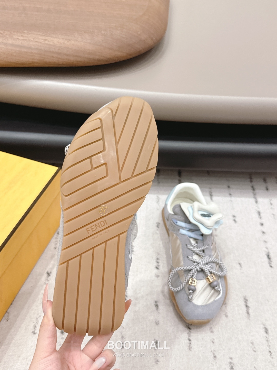 Fendi Match Leather Suede Nylon Chunky Sole Sneakers 펜디 매치 레더 스웨이드 나일론 청키솔 스니커즈 9