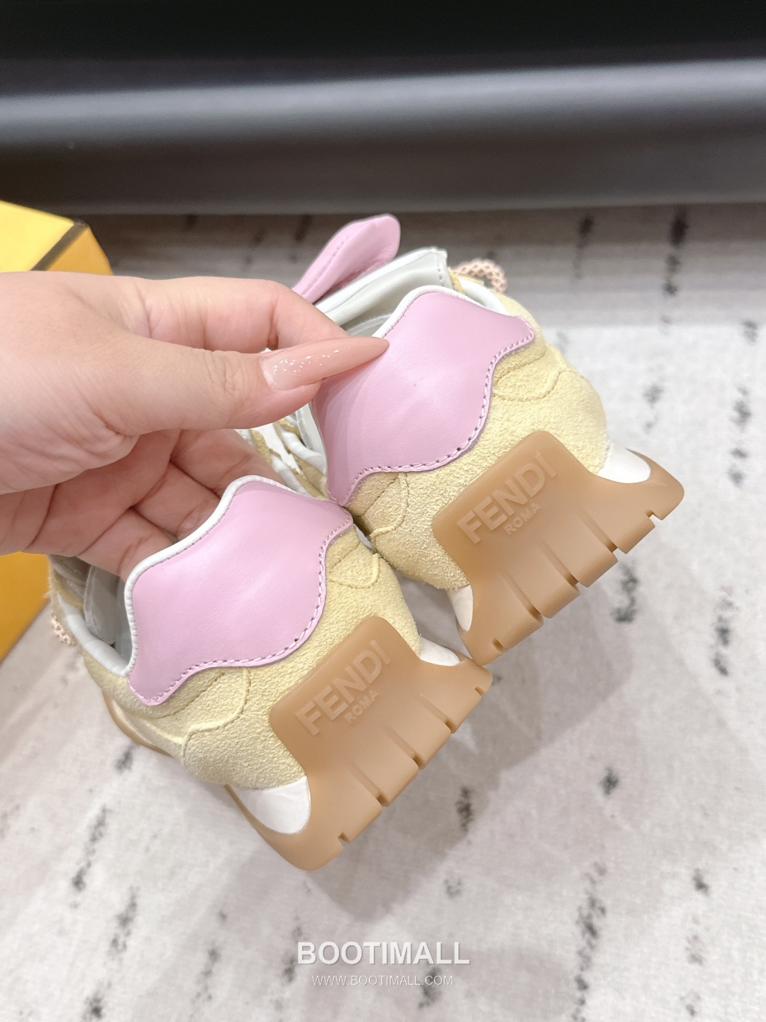 Fendi Match Leather Suede Nylon Chunky Sole Sneakers 펜디 매치 레더 스웨이드 나일론 청키솔 스니커즈 9