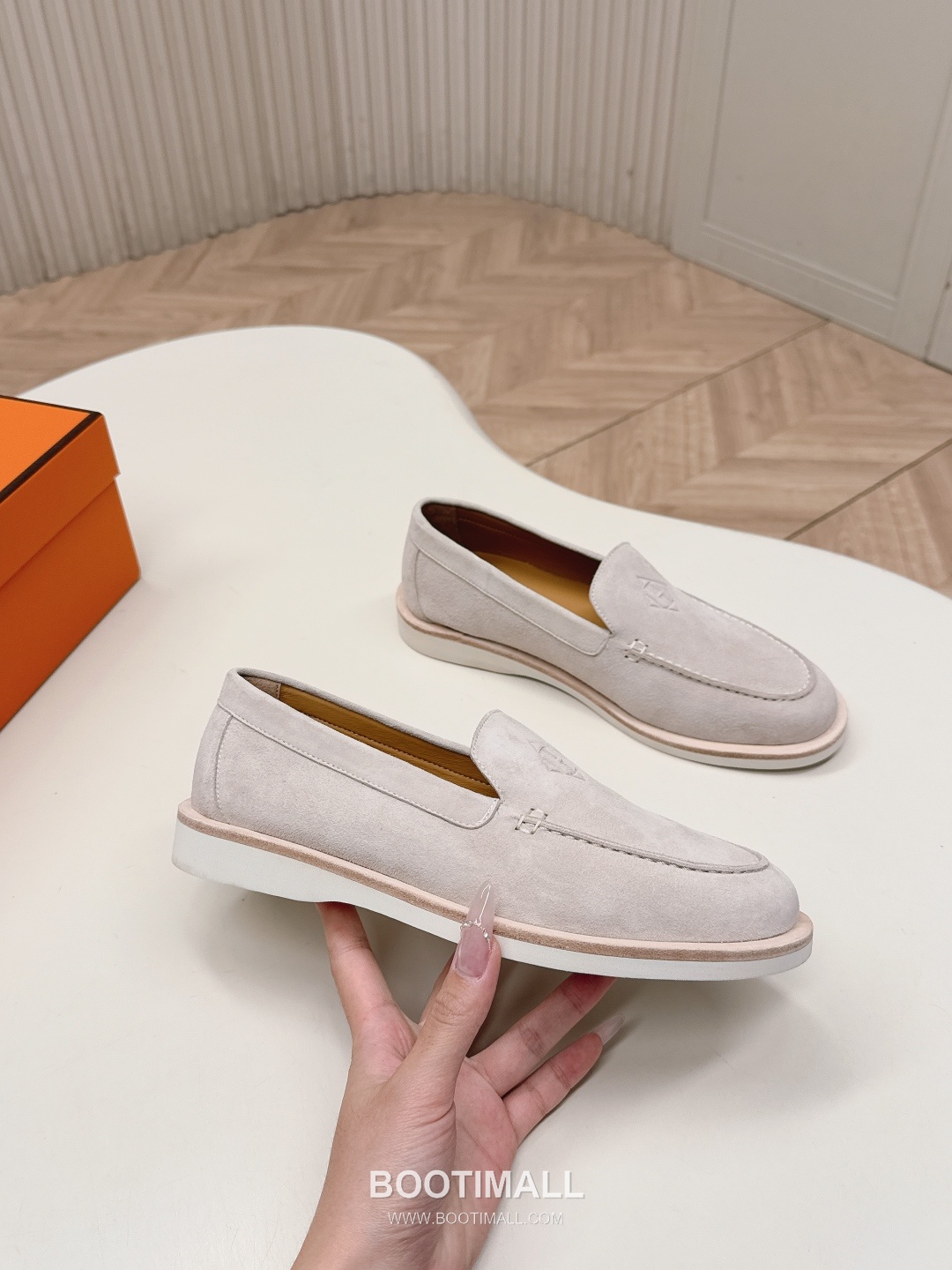 Hermès Paris Suede Leather Loafer Shoes 에르메스 파리 스웨이드 레더 로퍼 슈즈 8