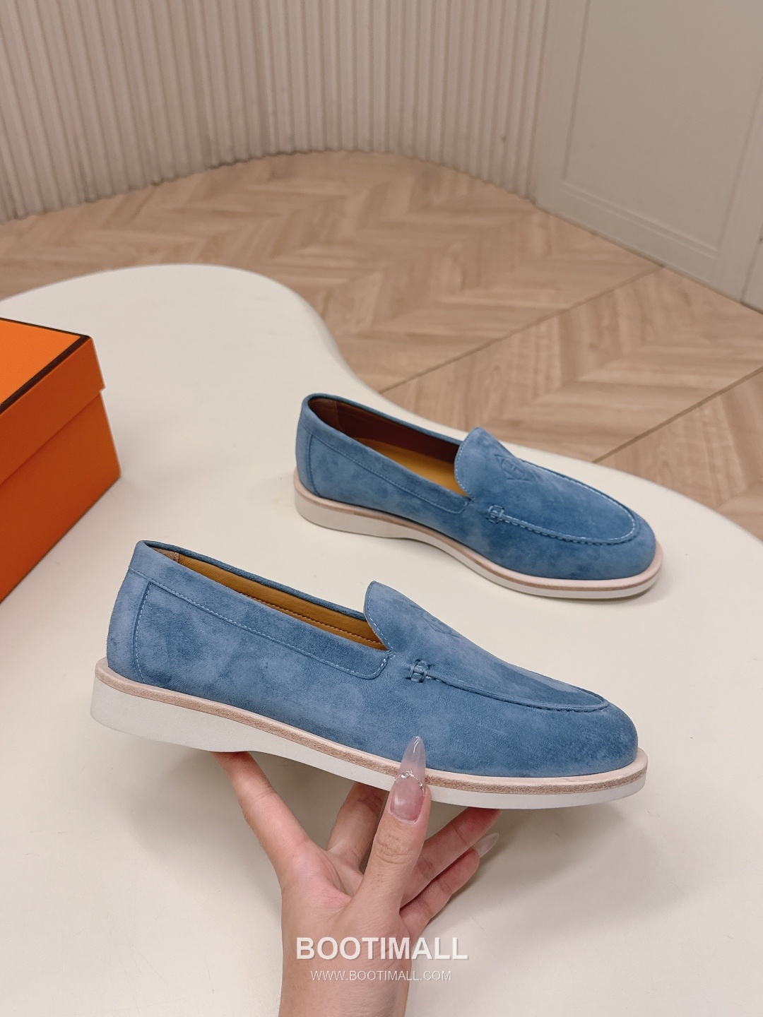 Hermès Paris Suede Leather Loafer Shoes 에르메스 파리 스웨이드 레더 로퍼 슈즈 4