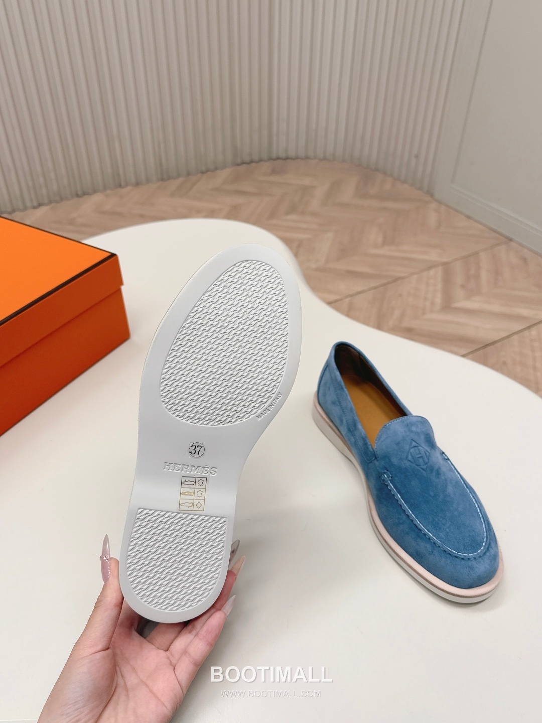 Hermès Paris Suede Leather Loafer Shoes 에르메스 파리 스웨이드 레더 로퍼 슈즈 9