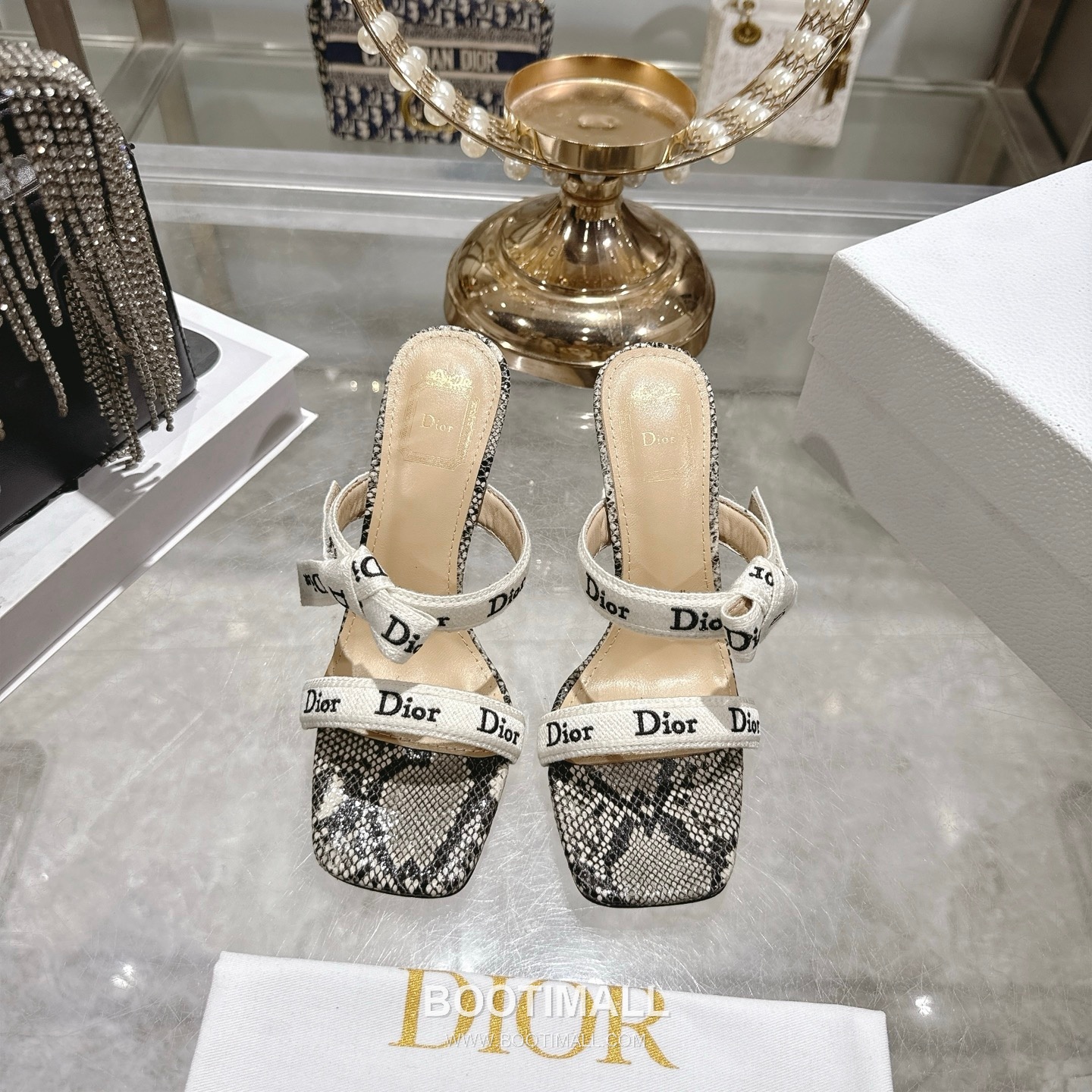 Dior J'Adior Embroidered Fabric Open Toe Heeled Sandals 디올 자디올 자수 패브릭 오픈토 힐 샌들 1