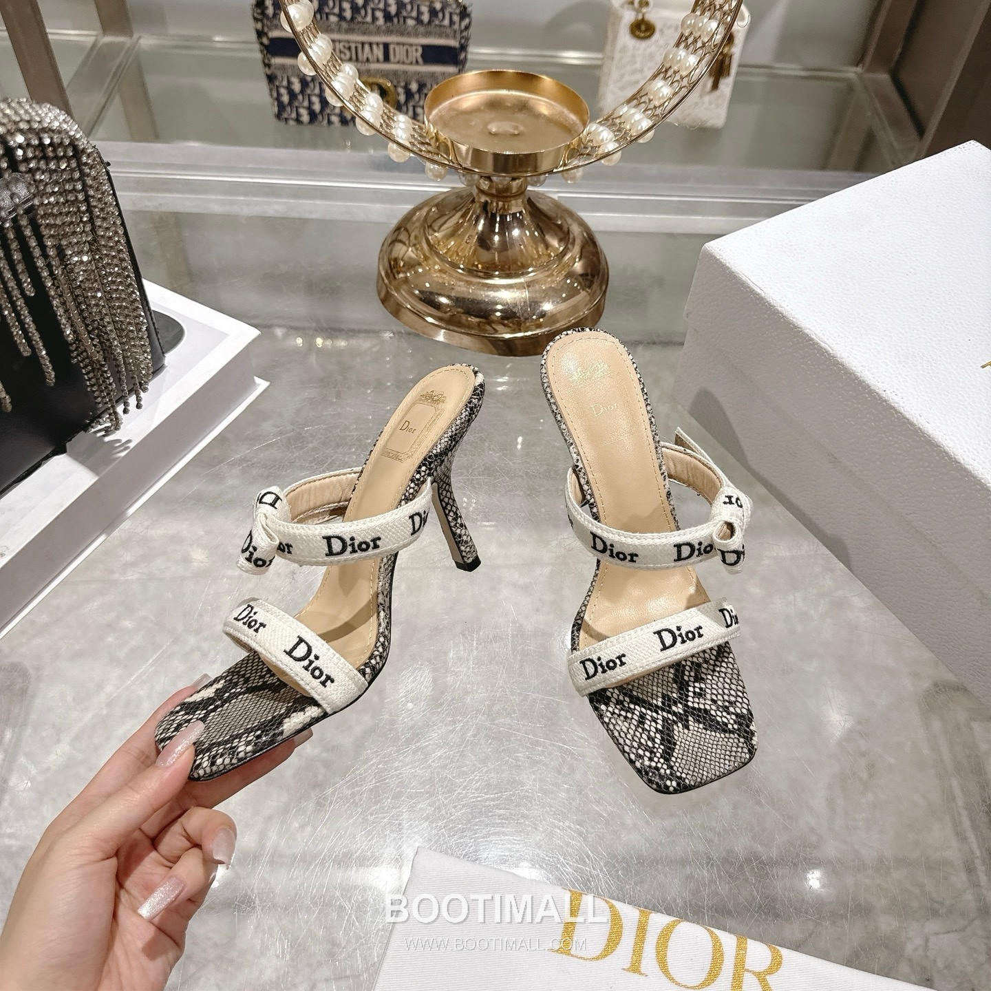 Dior J'Adior Embroidered Fabric Open Toe Heeled Sandals 디올 자디올 자수 패브릭 오픈토 힐 샌들 3