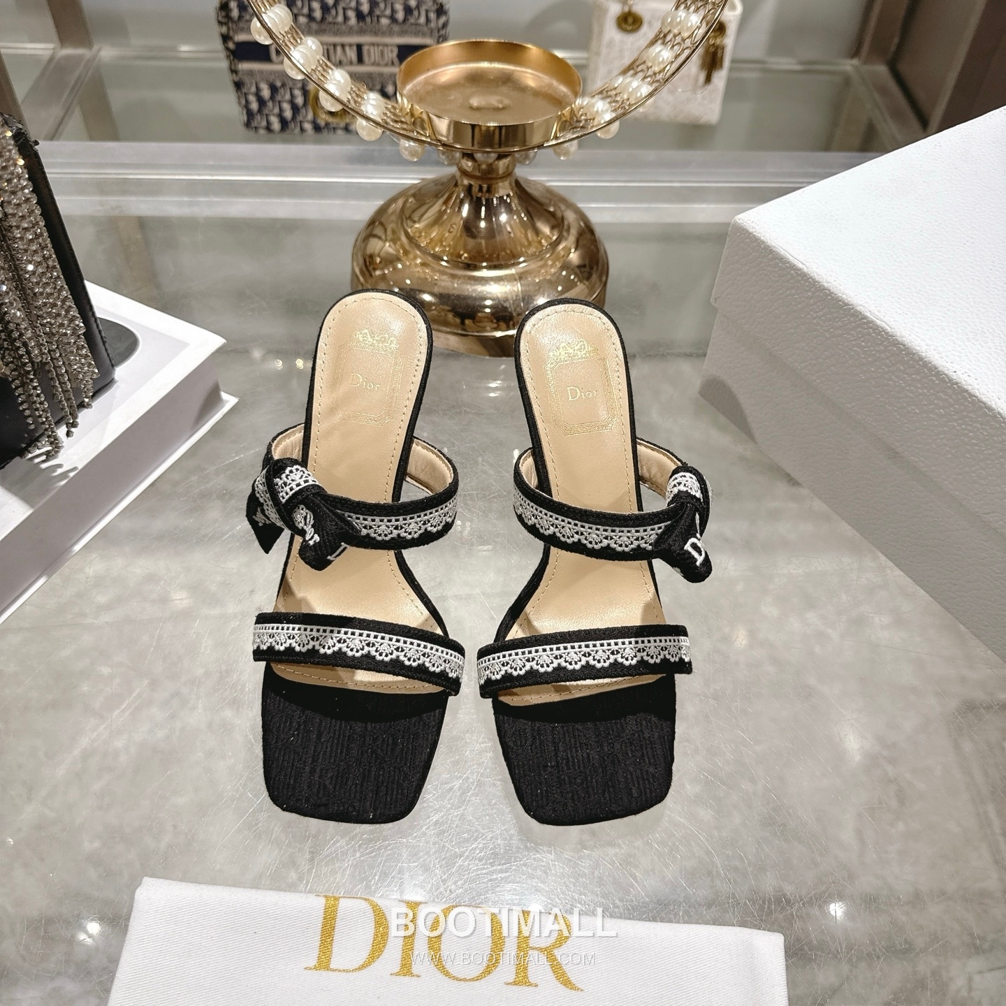 Dior J'Adior Embroidered Fabric Open Toe Heeled Sandals 디올 자디올 자수 패브릭 오픈토 힐 샌들 1