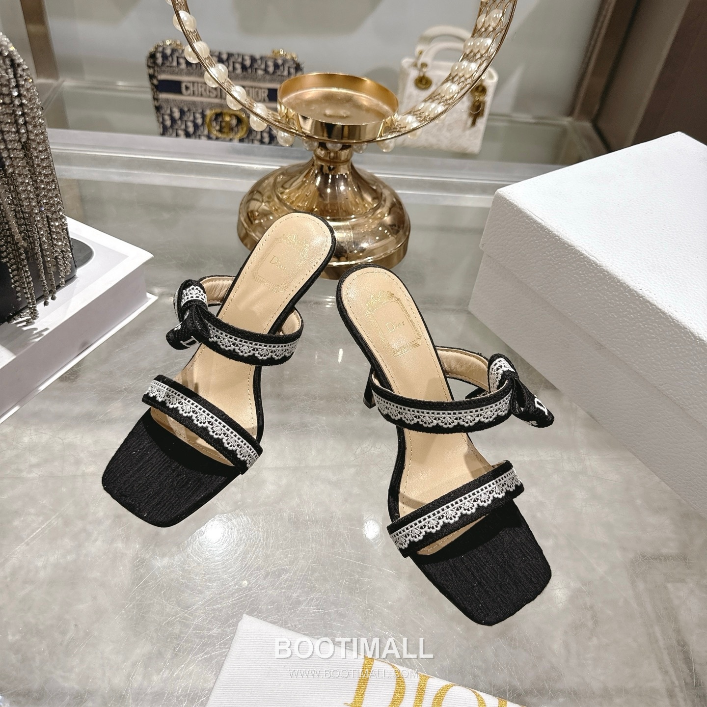 Dior J'Adior Embroidered Fabric Open Toe Heeled Sandals 디올 자디올 자수 패브릭 오픈토 힐 샌들 2