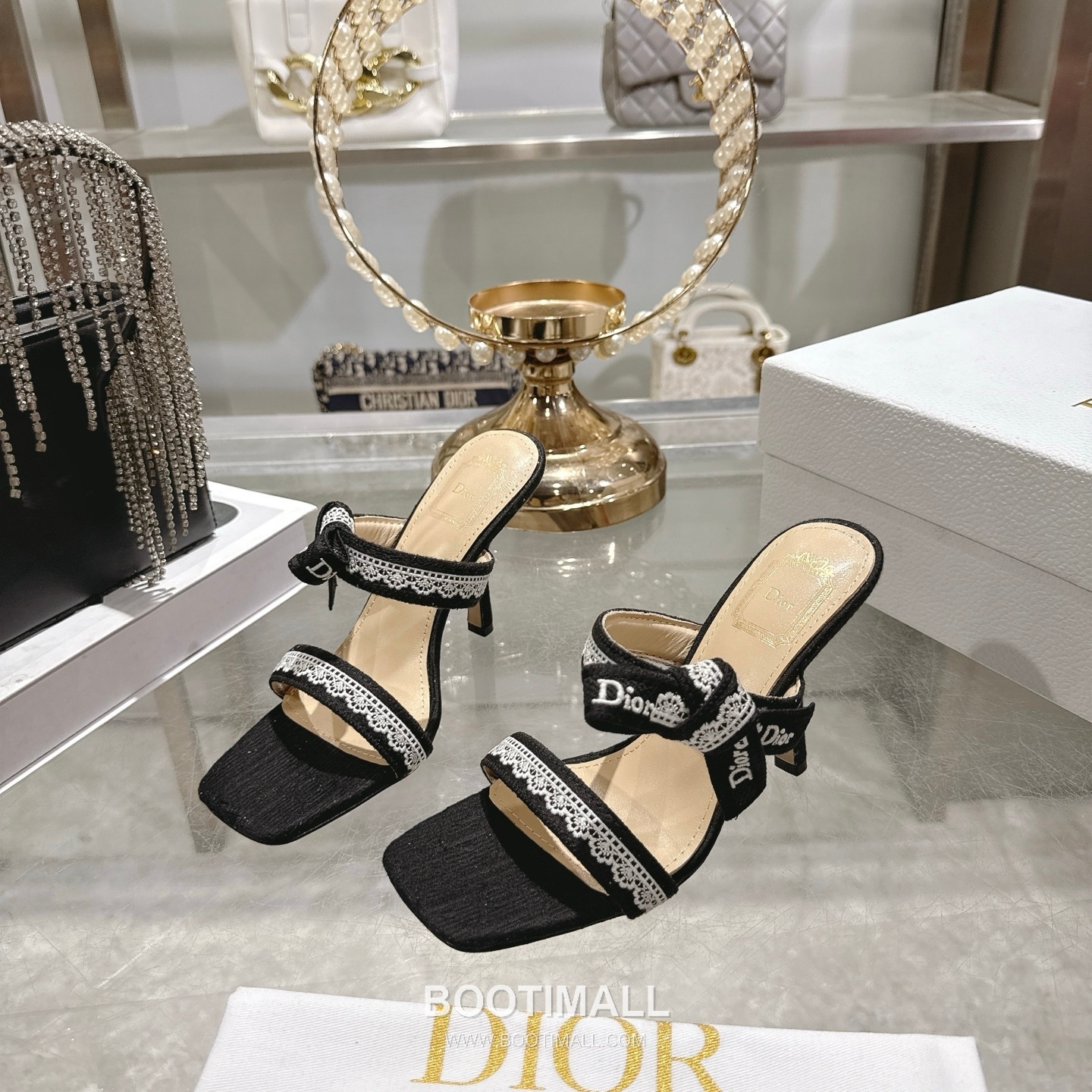 Dior J'Adior Embroidered Fabric Open Toe Heeled Sandals 디올 자디올 자수 패브릭 오픈토 힐 샌들 4