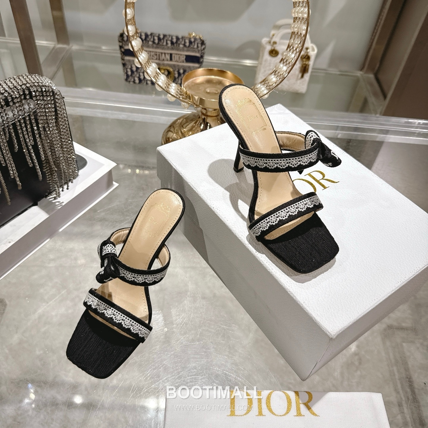 Dior J'Adior Embroidered Fabric Open Toe Heeled Sandals 디올 자디올 자수 패브릭 오픈토 힐 샌들 6