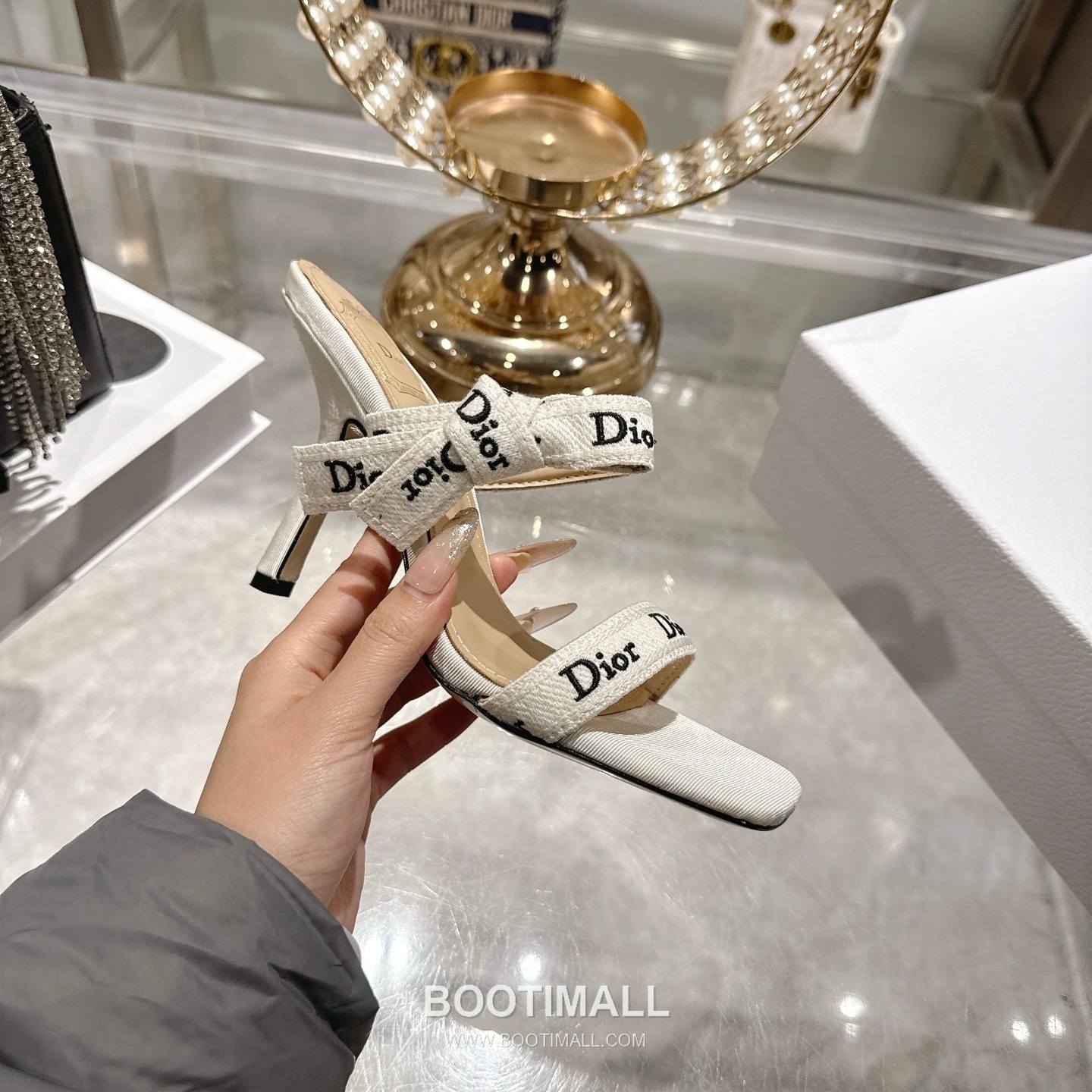 Dior J'Adior Embroidered Fabric Open Toe Heeled Sandals 디올 자디올 자수 패브릭 오픈토 힐 샌들 5