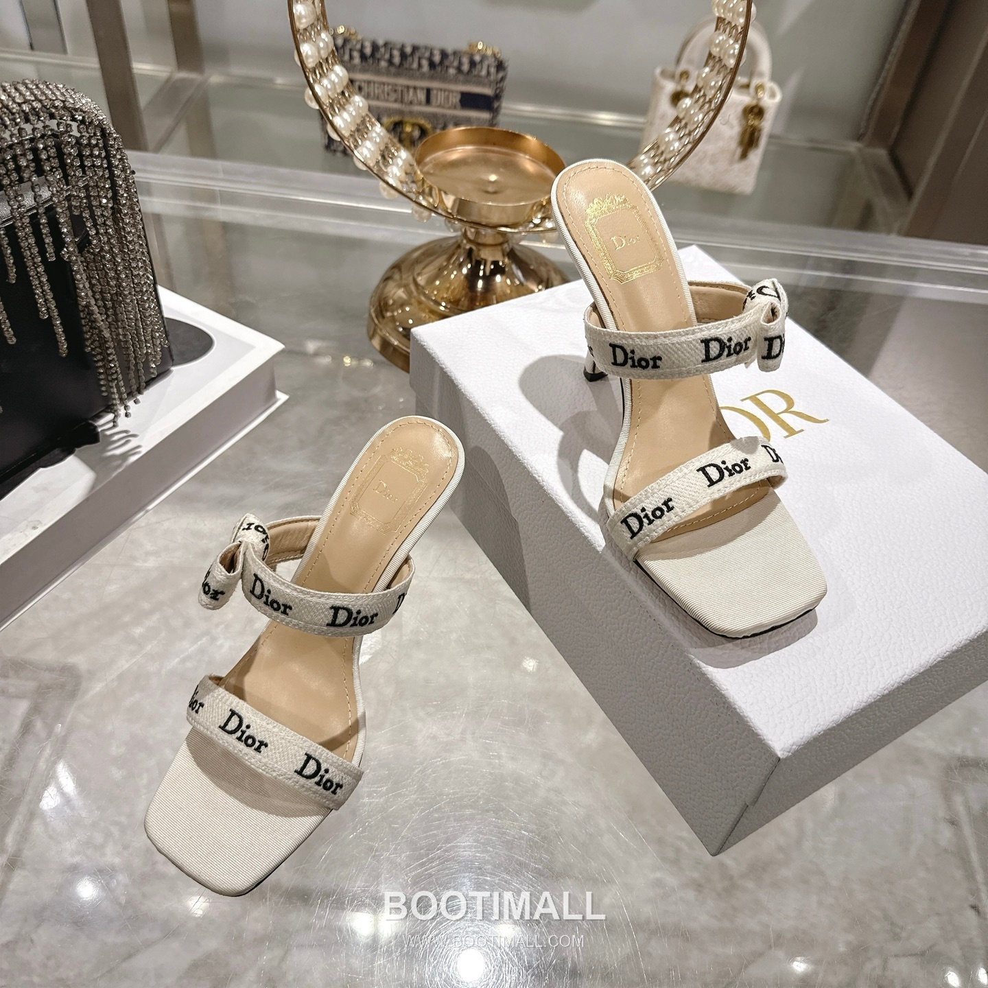 Dior J'Adior Embroidered Fabric Open Toe Heeled Sandals 디올 자디올 자수 패브릭 오픈토 힐 샌들 8