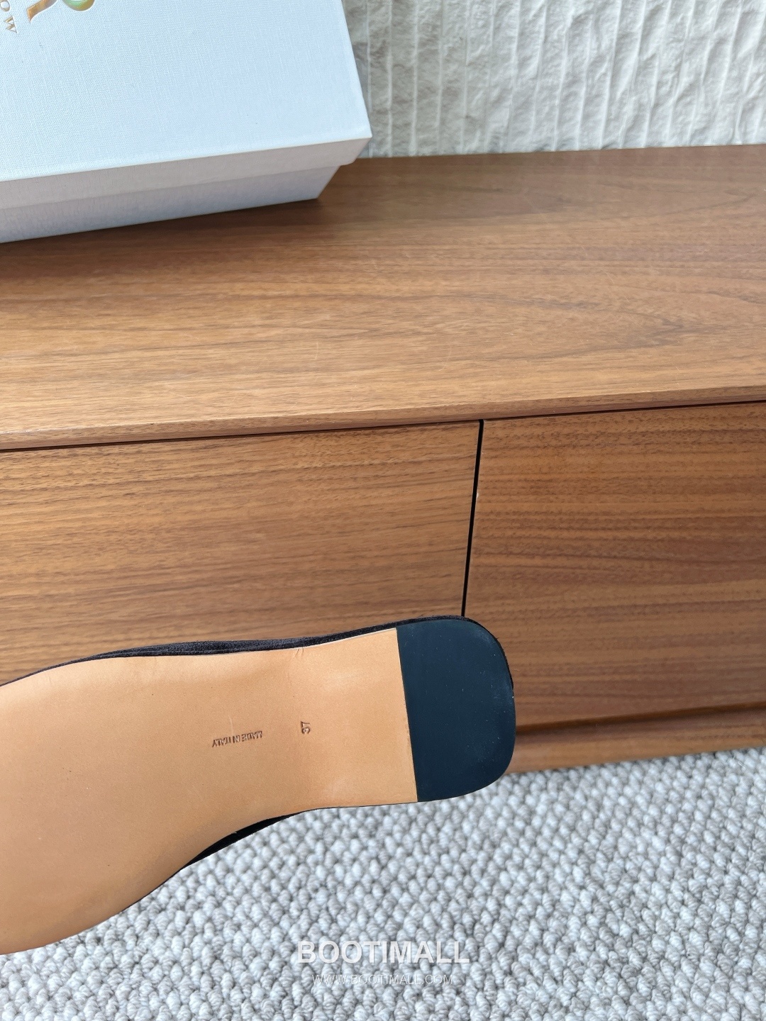 The Row Leather Suede Open Back Mule Flats 더로우 레더 스웨이드 오픈백 뮬 플랫 슈즈 9