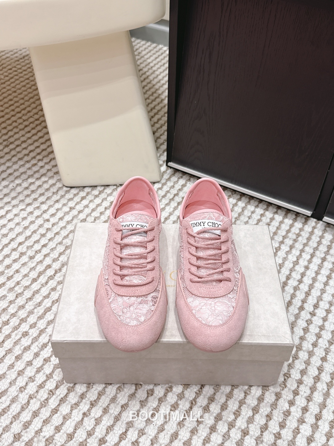 Jimmy Choo Diamond Leather Lace Chunky Sole Sneakers 지미추 다이아몬드 레더 레이스 청키솔 스니커즈 1