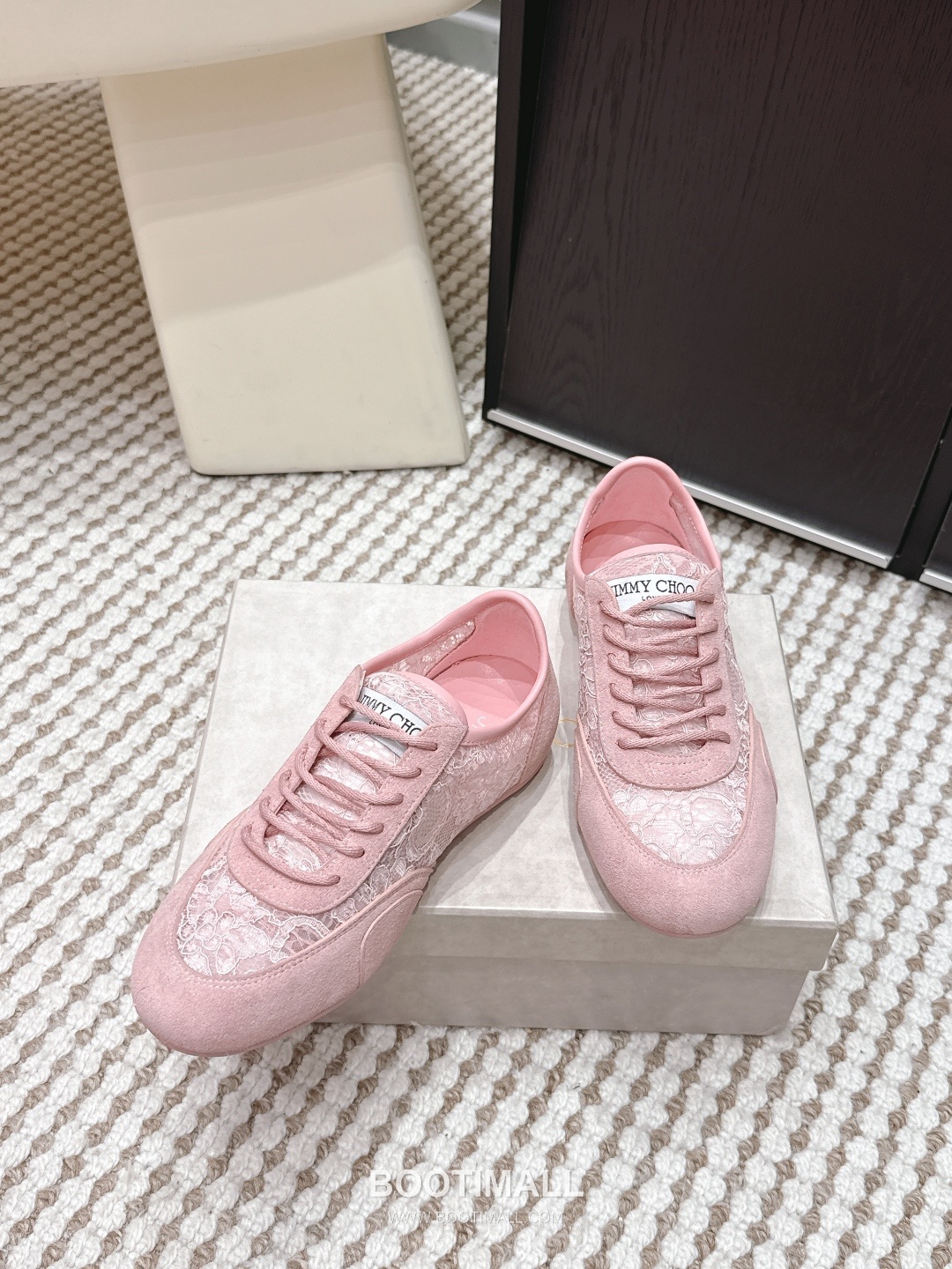 Jimmy Choo Diamond Leather Lace Chunky Sole Sneakers 지미추 다이아몬드 레더 레이스 청키솔 스니커즈 3