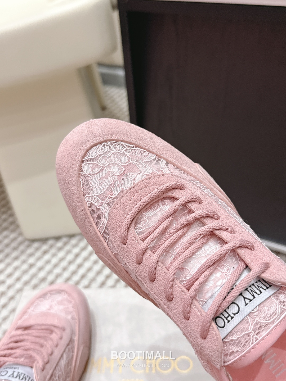 Jimmy Choo Diamond Leather Lace Chunky Sole Sneakers 지미추 다이아몬드 레더 레이스 청키솔 스니커즈 8