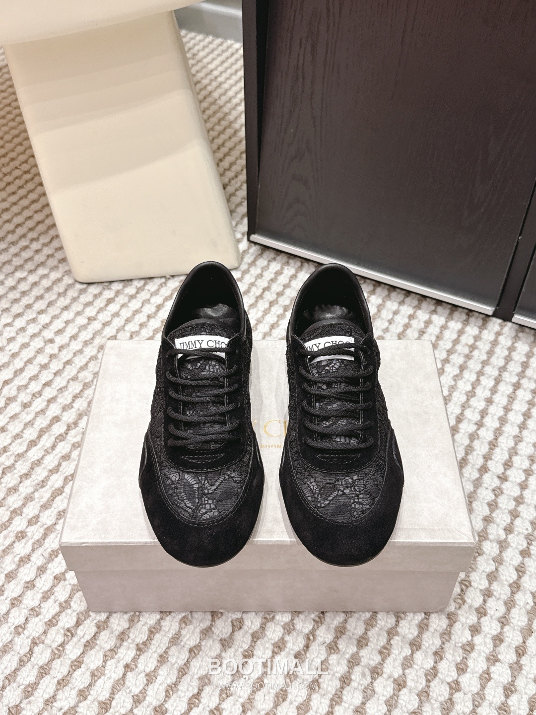 Jimmy Choo Diamond Leather Lace Chunky Sole Sneakers 지미추 다이아몬드 레더 레이스 청키솔 스니커즈 1