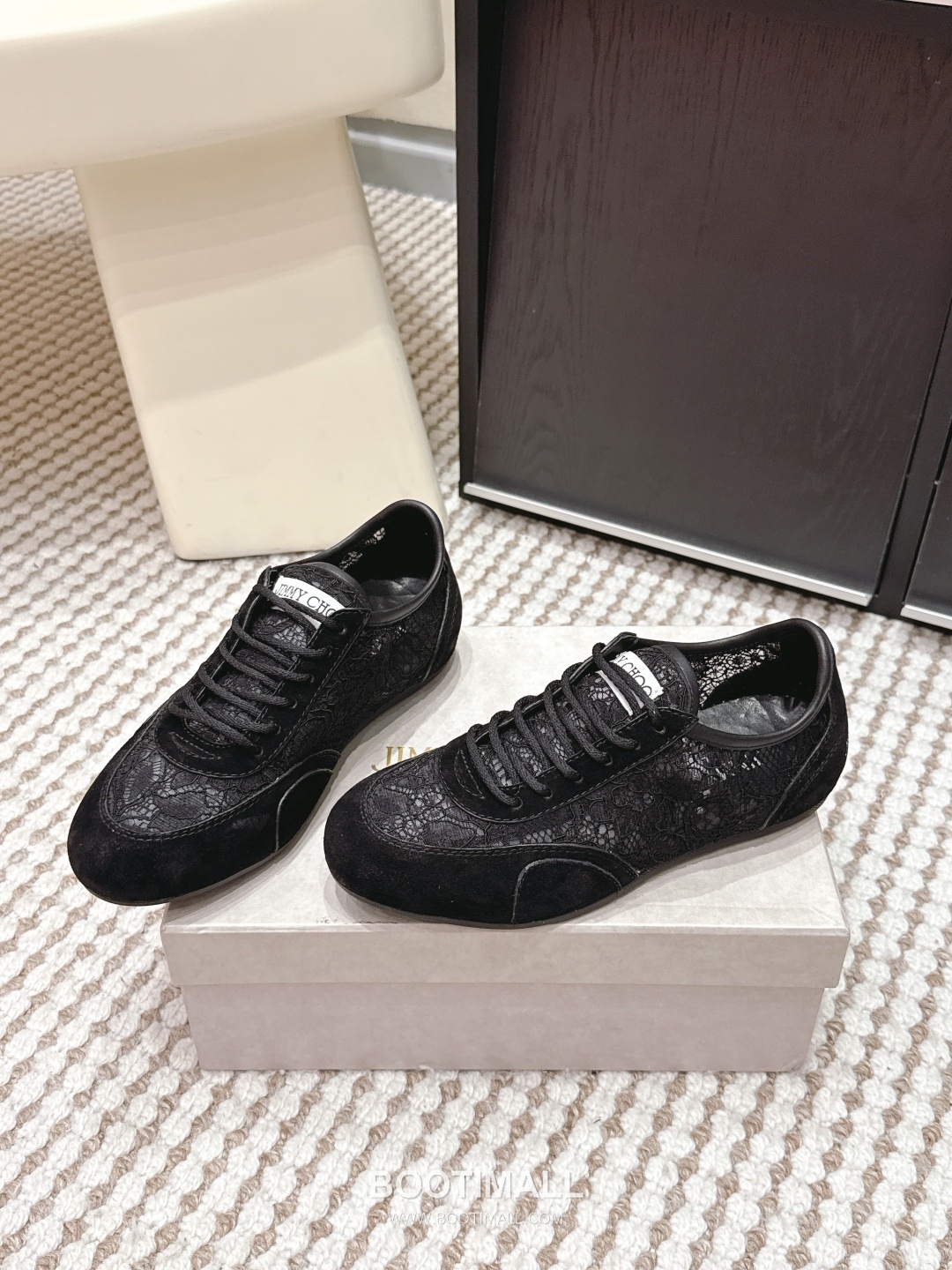 Jimmy Choo Diamond Leather Lace Chunky Sole Sneakers 지미추 다이아몬드 레더 레이스 청키솔 스니커즈 2