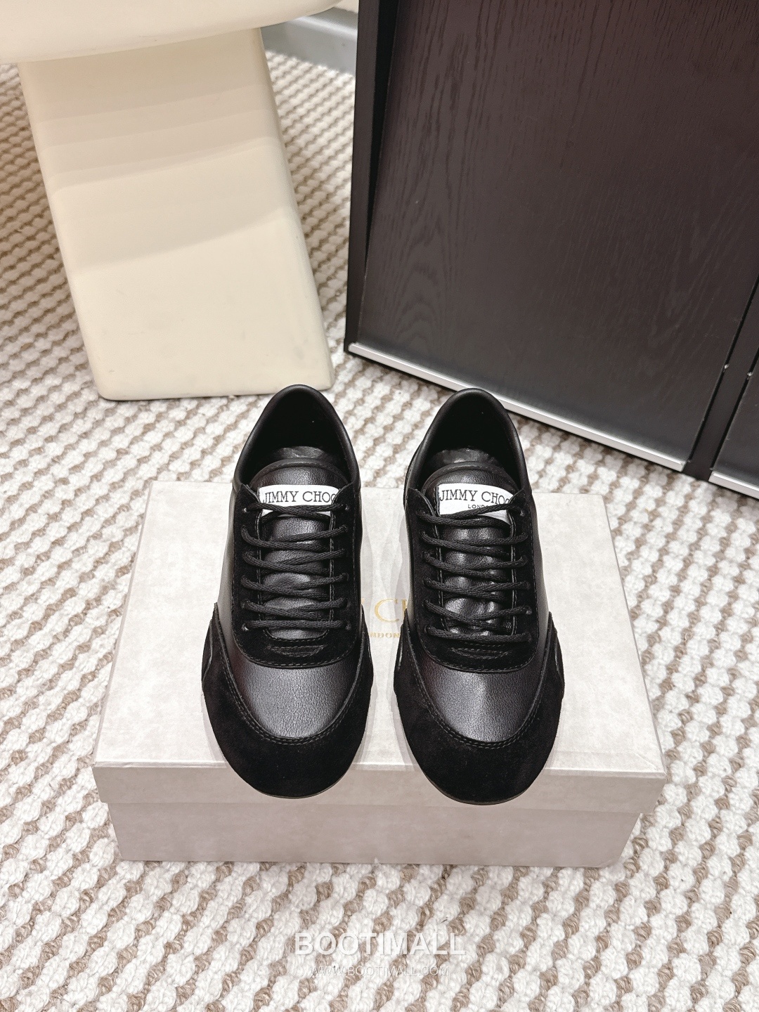 Jimmy Choo Diamond Leather Lace Chunky Sole Sneakers 지미추 다이아몬드 레더 레이스 청키솔 스니커즈 1