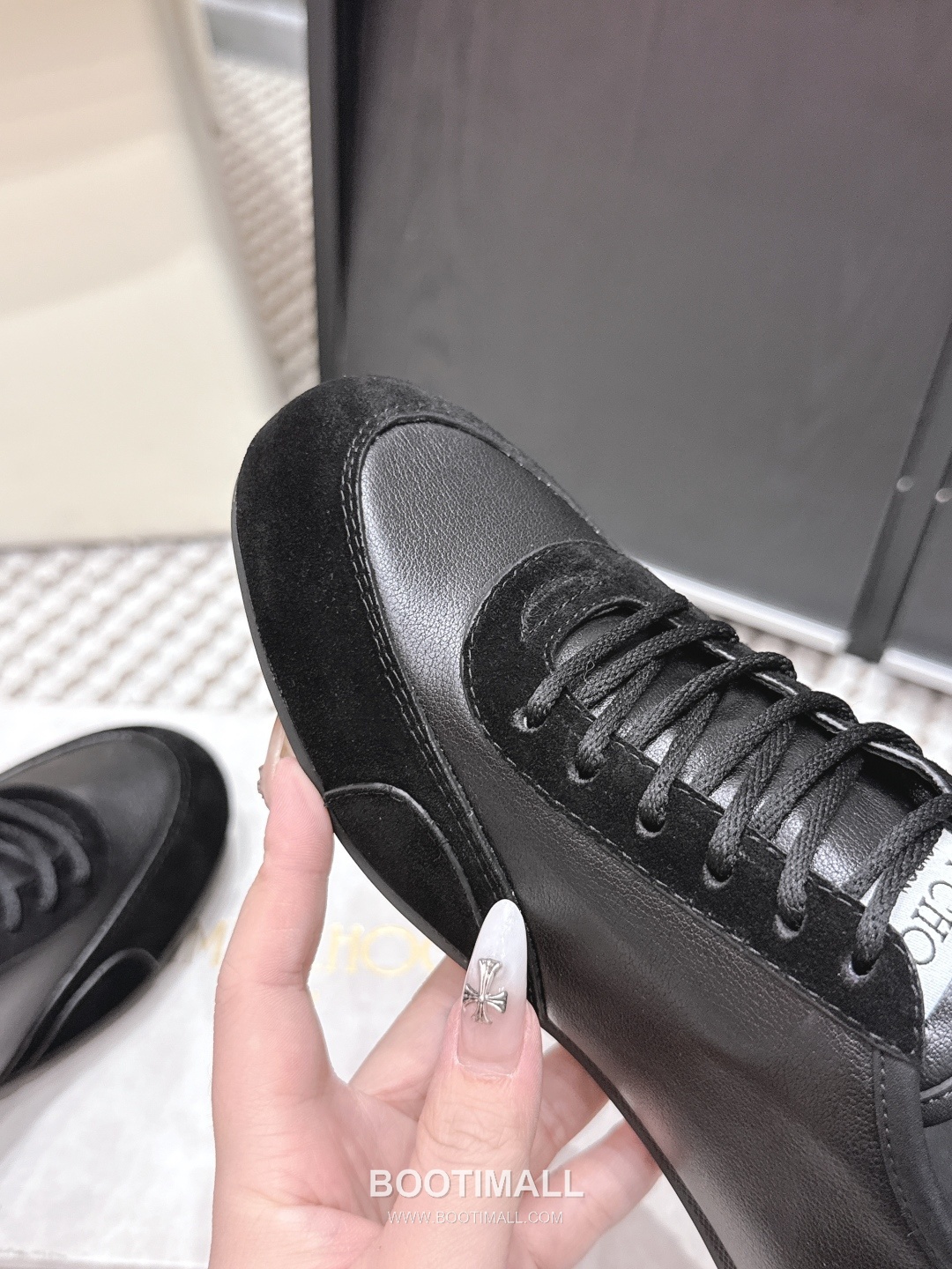 Jimmy Choo Diamond Leather Lace Chunky Sole Sneakers 지미추 다이아몬드 레더 레이스 청키솔 스니커즈 7