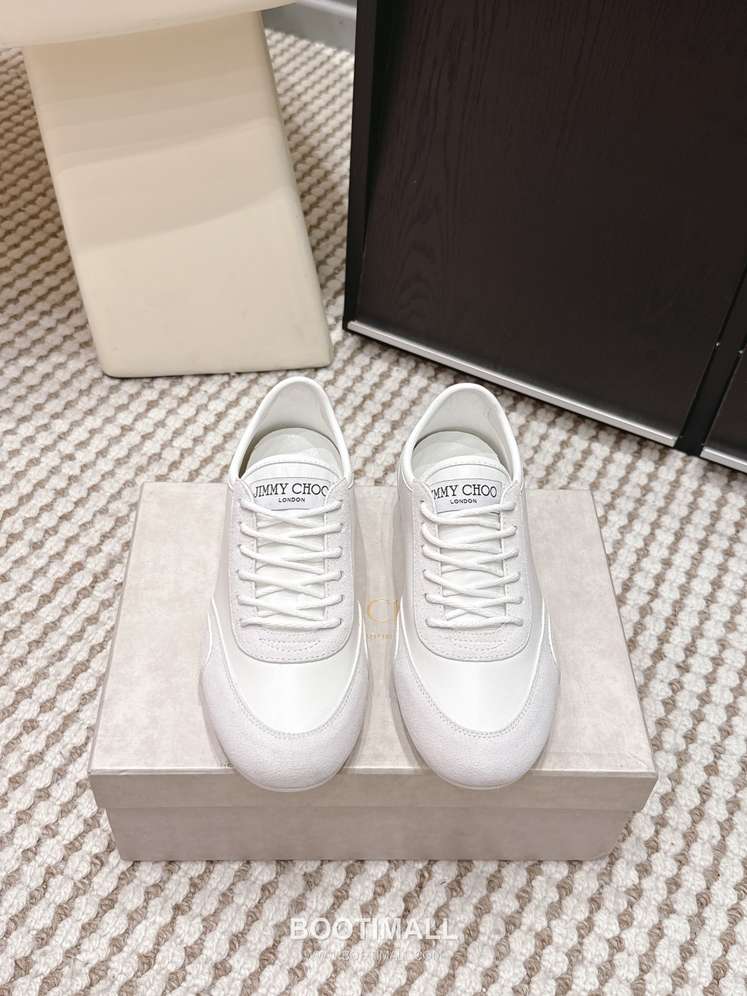 Jimmy Choo Diamond Leather Lace Chunky Sole Sneakers 지미추 다이아몬드 레더 레이스 청키솔 스니커즈 1
