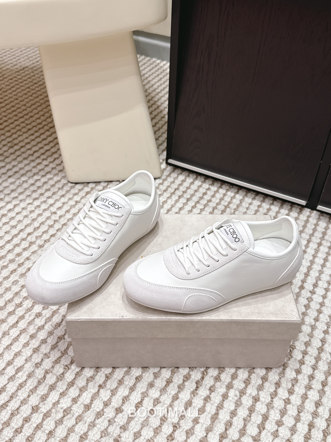 Jimmy Choo Diamond Leather Lace Chunky Sole Sneakers 지미추 다이아몬드 레더 레이스 청키솔 스니커즈 2